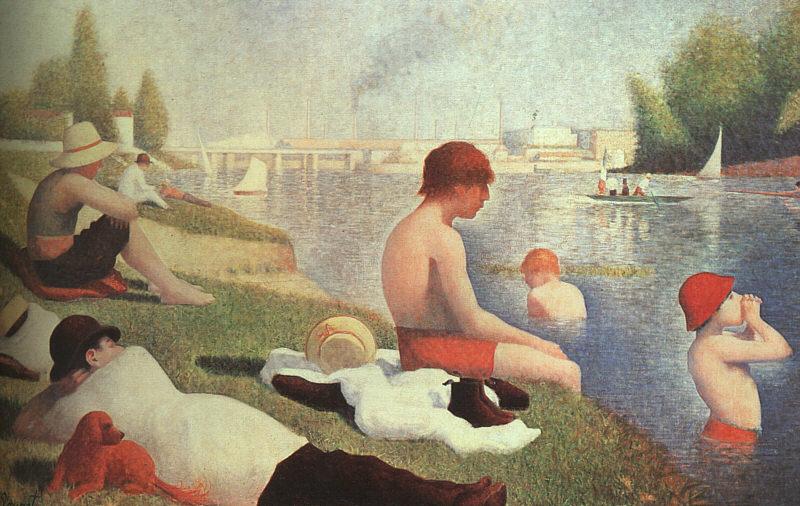 Georges Seurat Bathing at Asniers Germany oil painting art